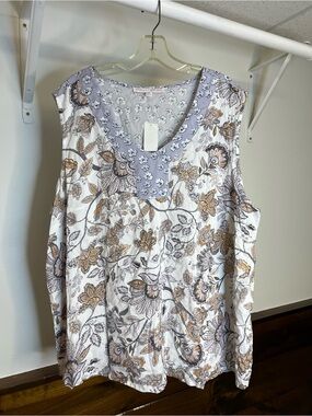 NWT Stella + Ginger Boho Tanktop- 2X